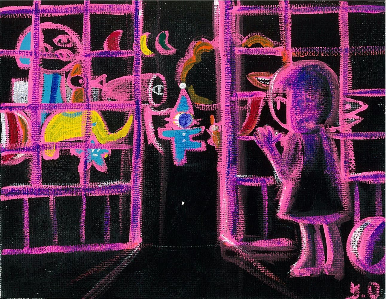 夜のピンク
