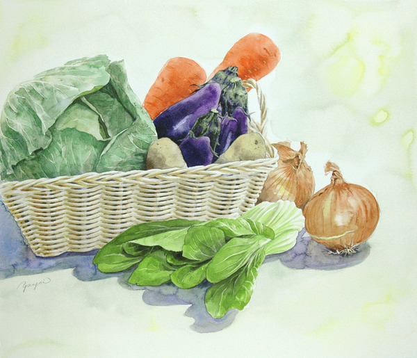 籠と野菜