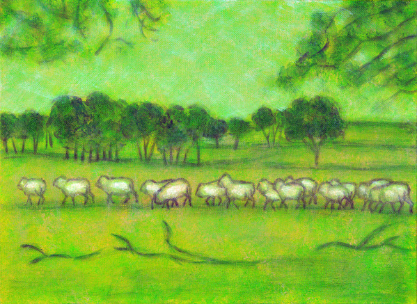草原を駆ける羊2