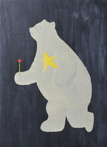 花を持つ星の熊