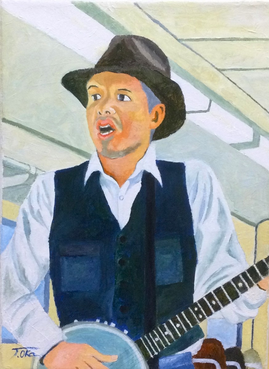 バンジョーを弾く男