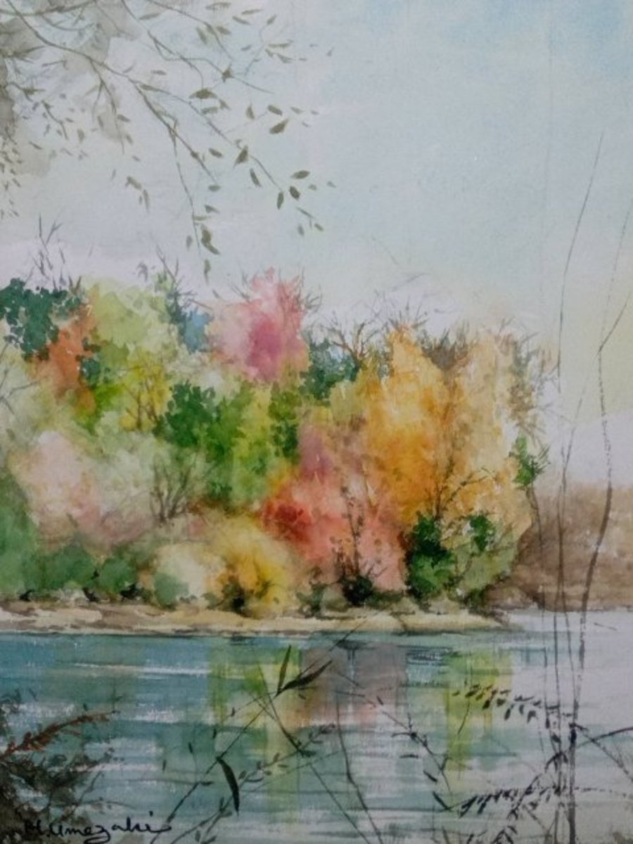 紅葉の池のある公園3