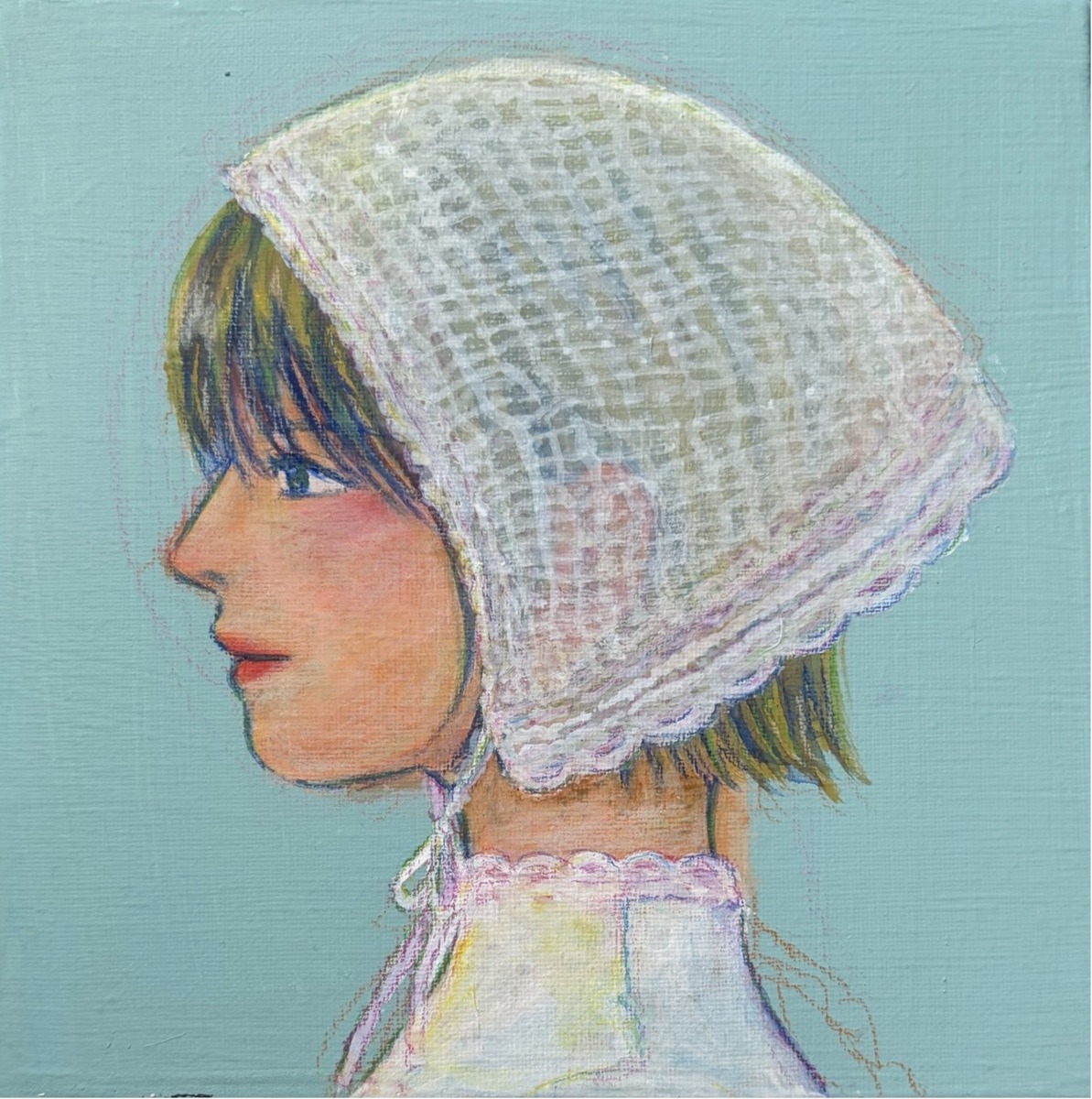 白いバブーシュカ