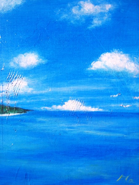 風景画「青い空、青い海」[MARIKO] | ART-Meter