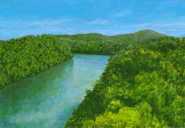 バロン川風景