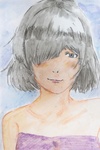 蒼い目の人