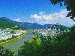 ザルツブルグ城遠景 (1/5)
