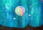 オーロラに夢をのせて