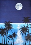 月夜の海