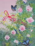 薔薇と蝶々