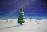 自然の作ったクリスマスツリー