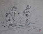 鳥獣人物戯画模写図