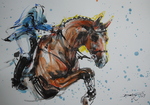 障害飛越の馬2019