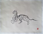 鳥獣人物戯画 虎
