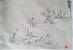 鳥獣人物戯画 兎