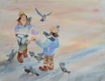 鳩と少女