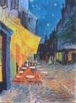 ゴッホ「夜のカフェテラス」