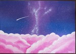 天の川と雲