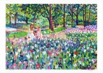 花咲く公園で2/10(版画A3)