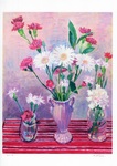 ピンクの花たち1/10(版画A3)