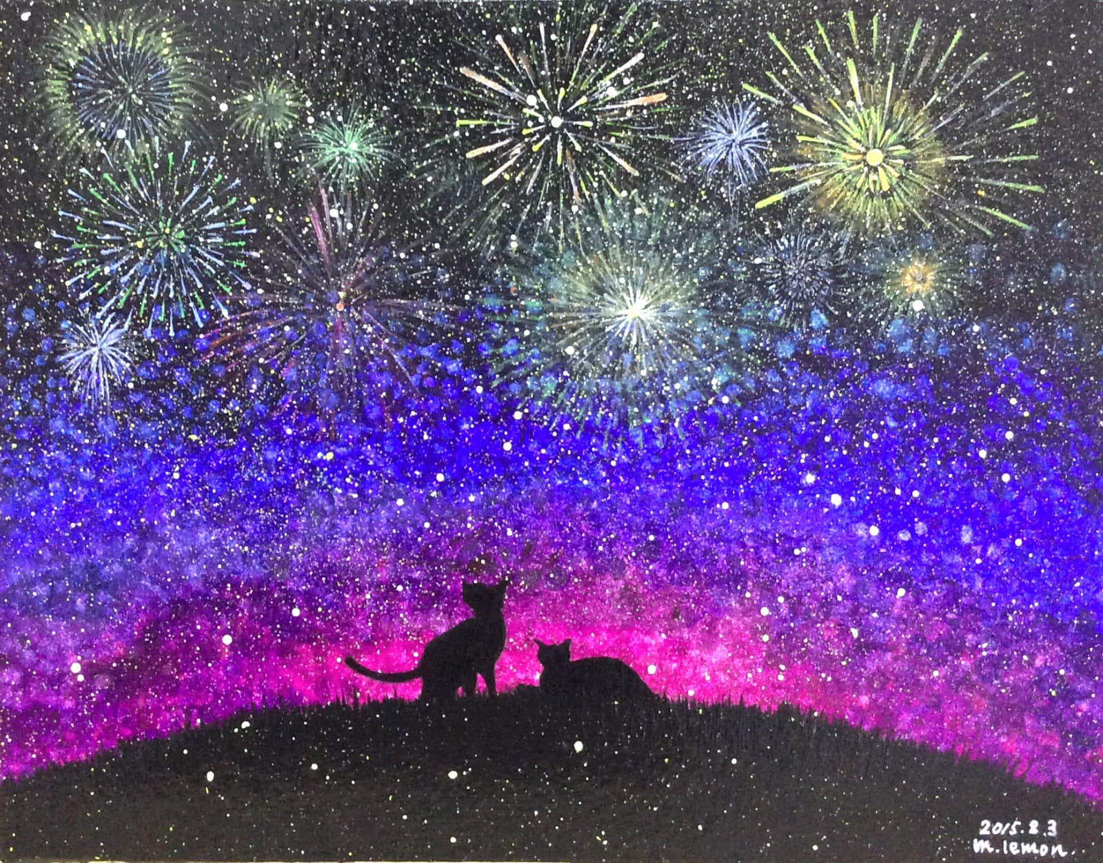 夏の夜の彩