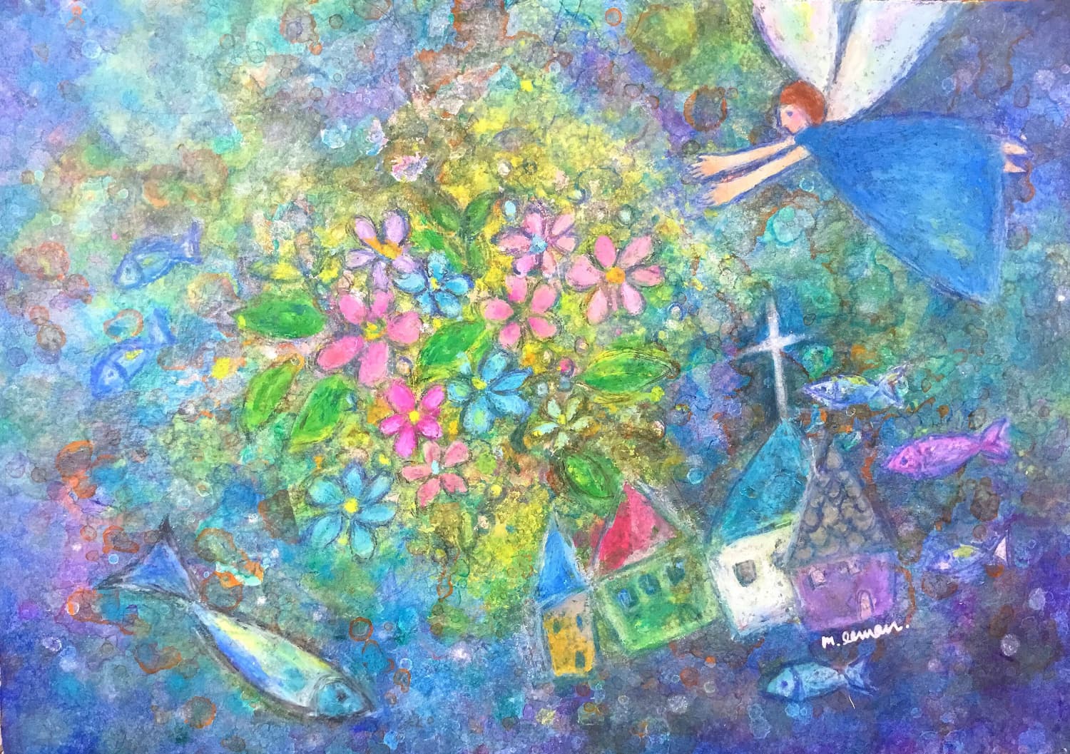 青い服の天使~花の贈り物~