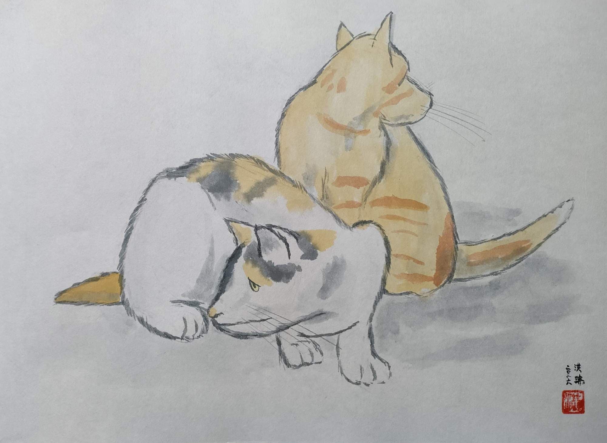 二匹の猫