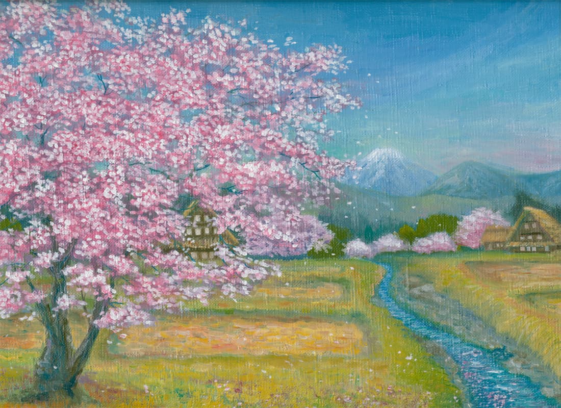 山里の春
