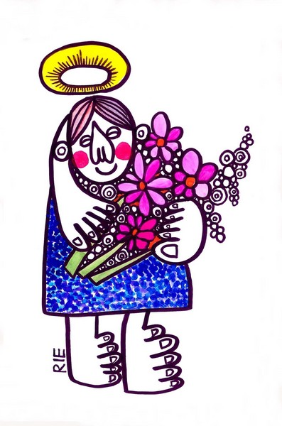 絵画、笑顔のおくりもの