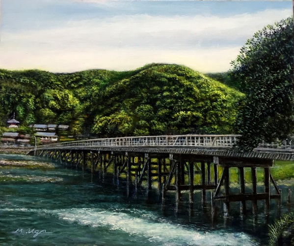 初夏の渡月橋