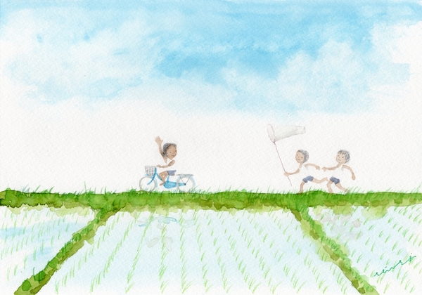 風かおる道(お先に~!)