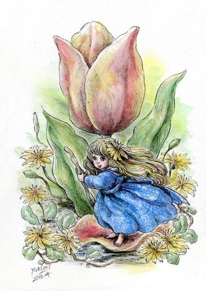 植物画 親指姫 深瀬幸美 Art Meter