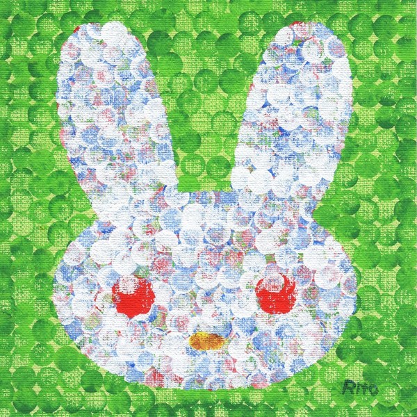 赤い目のウサギ