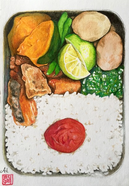 弁当1」 by はまうらあつこ｜Artmeter｜暮らしを彩るアートが、きっと