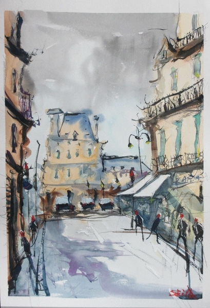 早朝のりヴォリ通り