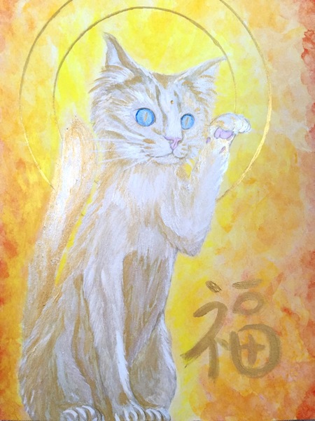 招きにゃんこ神 福ちゃん