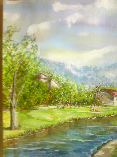 ロワン湖畔の風景