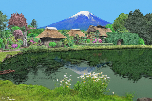 忍野八海の富士 (1/5)」 by ハンサムブースカ｜Artmeter｜暮らし