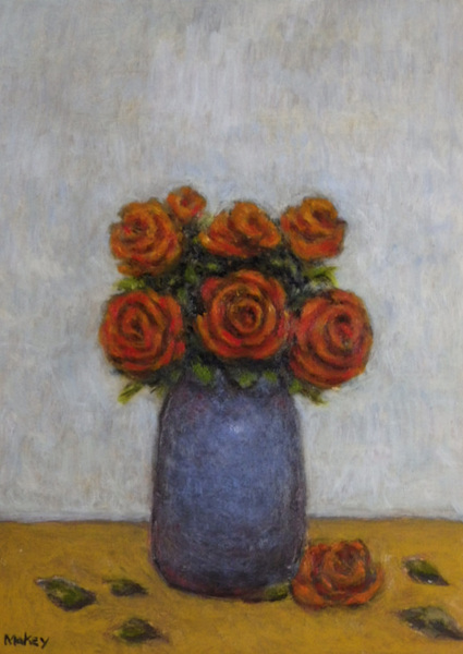 薔薇の花と花瓶