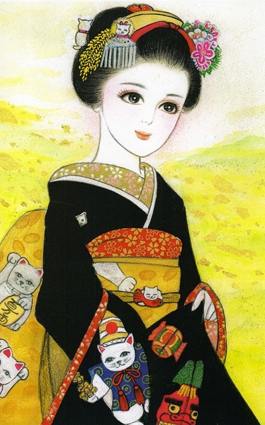 金運を招く舞妓はん♡」 by 歌絵｜Artmeter｜暮らしを彩るアートが