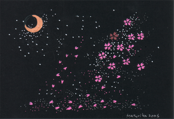 月夜の桜