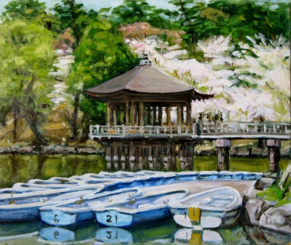 【国内正規品】 奈良浮御堂」 by 勇｜Artmeter｜暮らしを彩るアートが 杉本 絵画