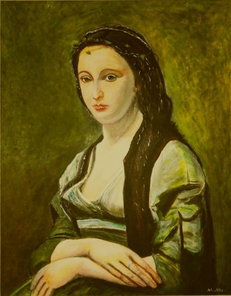 【レア】カシニョール 油彩画 真珠の女 カシニョール 真珠 | 絵画など美術品の販売と買取 | 東京・銀座