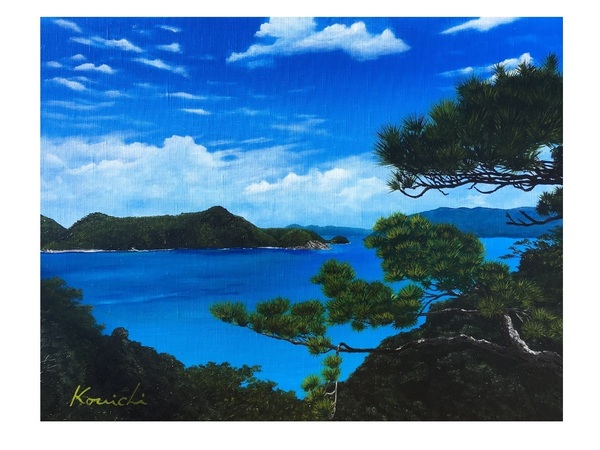 琉球松と慶良間の島々