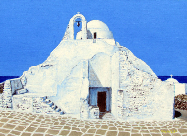 ミコノス島の教会
