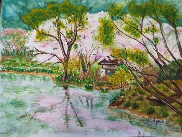 桜咲く