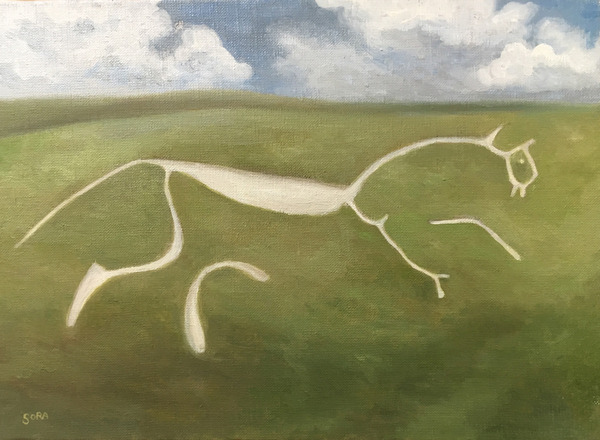 風の丘の白馬