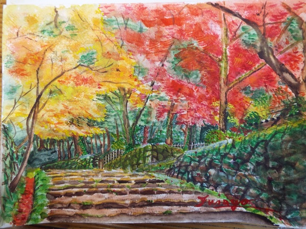 紅葉(滋賀県西明寺)