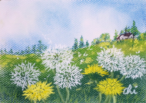 風景画 たんぽぽs Chizuko Art Meter 風景画 たんぽぽs Chizuko Art Meter