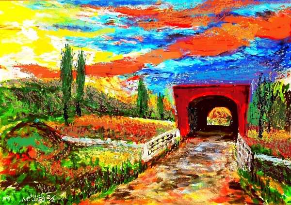 空想/幻想画「ローズマンブリッジ 2/2」[ToshiJapon] ARTMeter